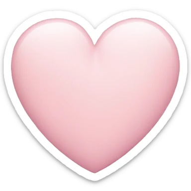 Pastel pink heart sticker