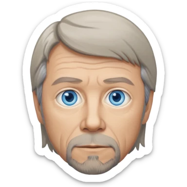 Bjorn Ulvaeus with blue eyes sticker