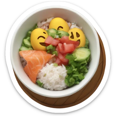 Poke bowl sticker