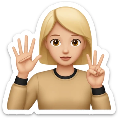 no me gusta alguien con señas de mano  sticker