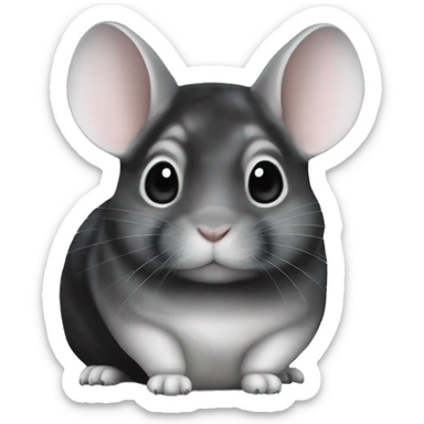 black velvet chinchilla  sticker
