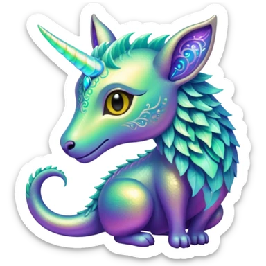 mystical animal sticker