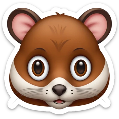 Il s'agit d'un raton laveur aventurier-voleur, L'emote est son visage surpris sticker