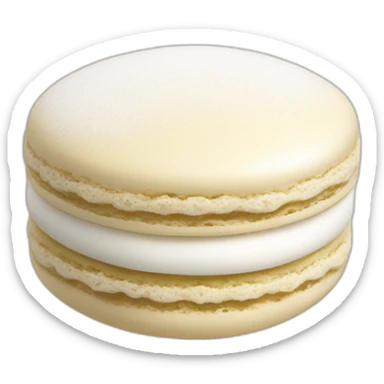 creamy snow Macaron sticker
