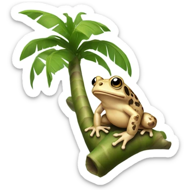 Toad in a Palm Tree  sticker