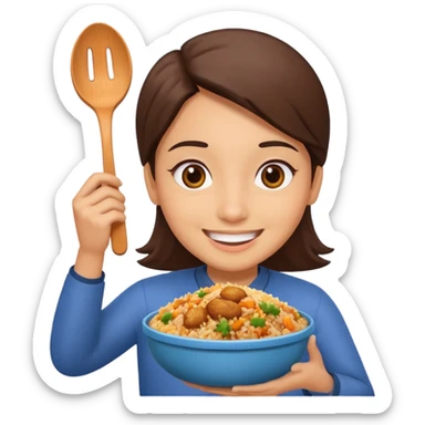 i want an emoji of biriyani delivery sticker