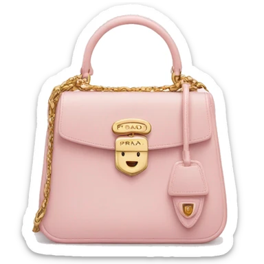 Pastel Pink prada galleria bag  sticker