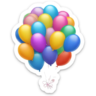 Birthday balloons  sticker