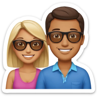 Man and woman 69 sticker