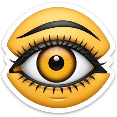 mascara de ojos sticker