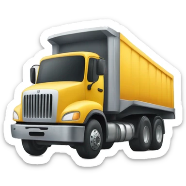 Truck driver driving truck sticker