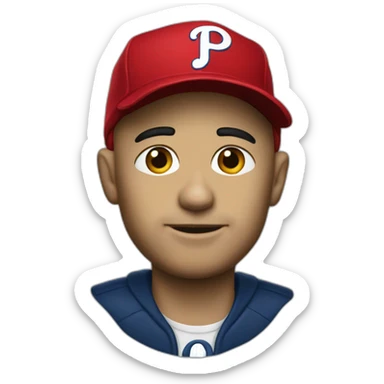 oppenheimer with phillies hat sticker