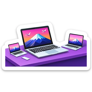 “VIBE25:Tokyo — neon cityscape 🌆 + Mount Fuji 🗻 + cherry blossoms 🌸 + laptops 💻 + origami cranes 🕊️, modern meets traditional, bold and futuristic.” sticker