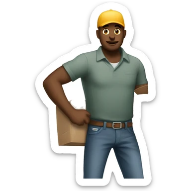 courier with wage is late sticker