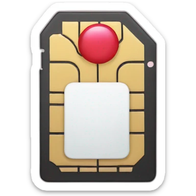 sim card yummy sticker