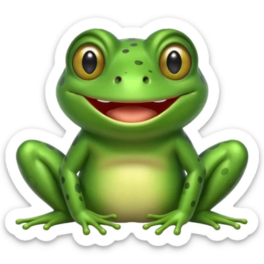 Um sapo dando risada sticker