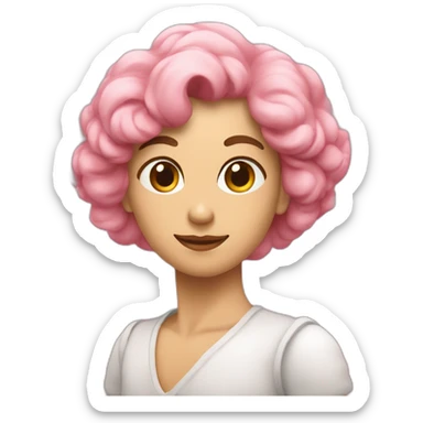 Cocô com uma rosa em cima sticker