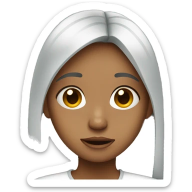 girl with tears sticker