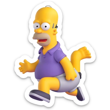 Homer Simpson sticker