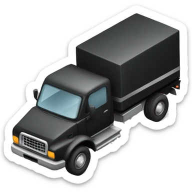 free delivery with black truck sticker