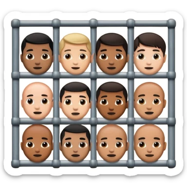 prison with 32 man sticker