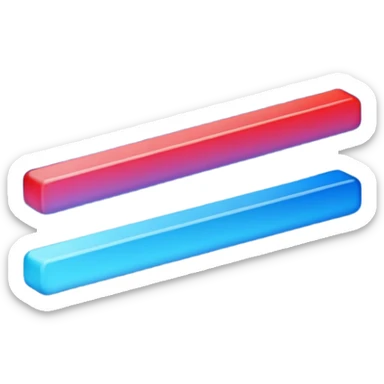 blue to red gradient progression bar sticker