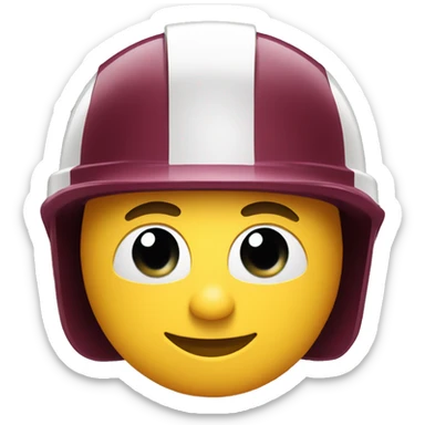 Wine colored one Construction helmet  sticker