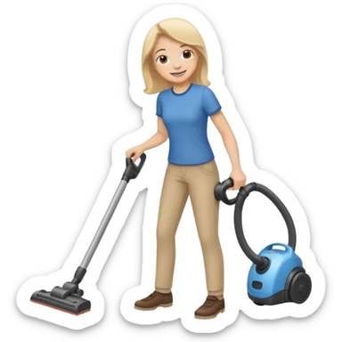 Emoji to encourage kids to do chores - should contain something about house chores, ok replace the broom with a vaccum sticker