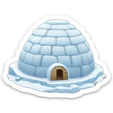 spotify symbol on top of igloo sticker