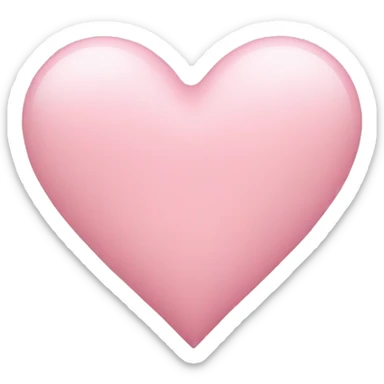 Light pink heart  sticker
