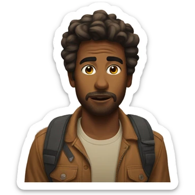 Danny at Joshua tree sticker