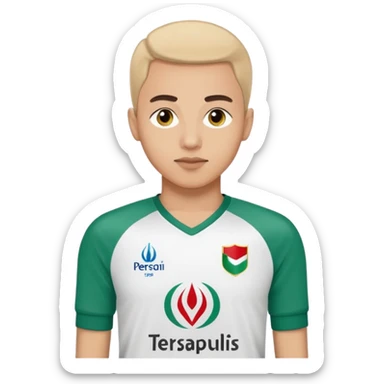 عکس مسی با لباس پرسپولیس تهران با لگو  sticker