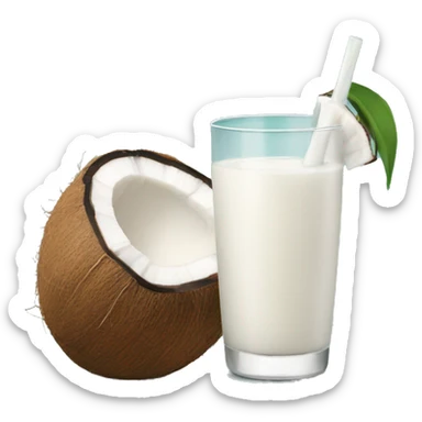 Coconut milk sticker
