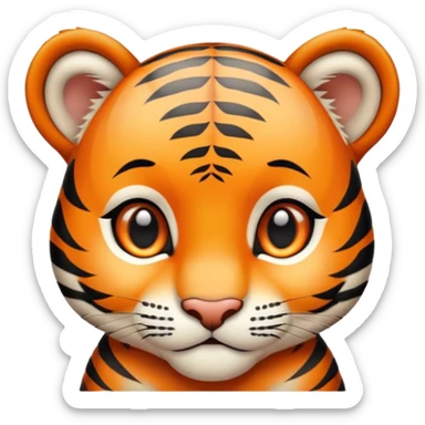 baby tiger sticker