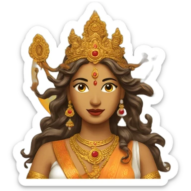 durga, Hindu goddess sticker