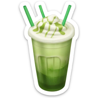 iced matcha tea latte sticker