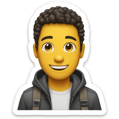 Happy teenager sticker