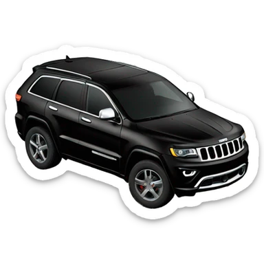 Black Jeep grand Cherokee sticker