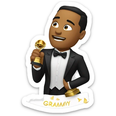 BRAZO MUSCULOSO SOSTENIENDO grammy sticker