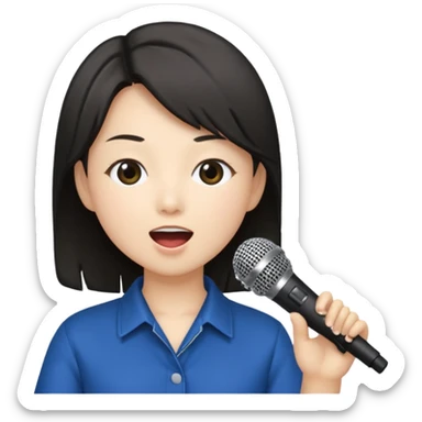 miki matsubara stay with me microphon emoji sticker