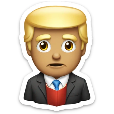 Donald trump read book sticker
