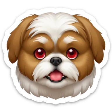 Shih Tzu dog drunk sticker