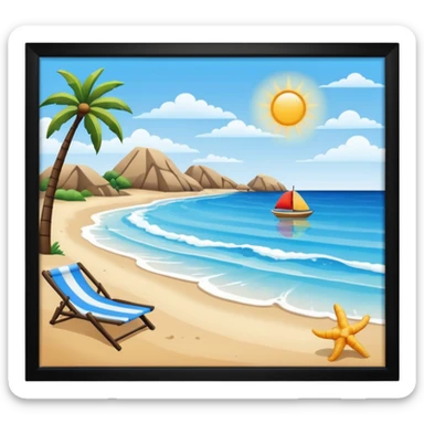 Beach emoji sticker