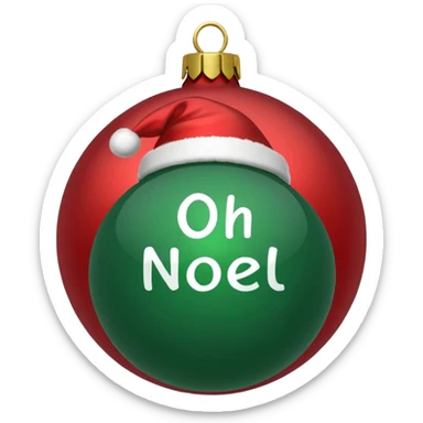 christmas ornament Oh Well Noel sticker