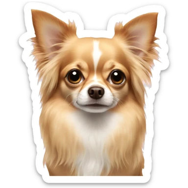 Long hair chihuahua  sticker