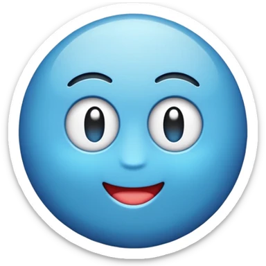 Emoji de verificación azul de tik tok pero que no salga la puntita de la verificación de la tilde que salga todo redondo  sticker