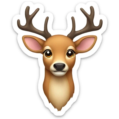 deer with bow sticker