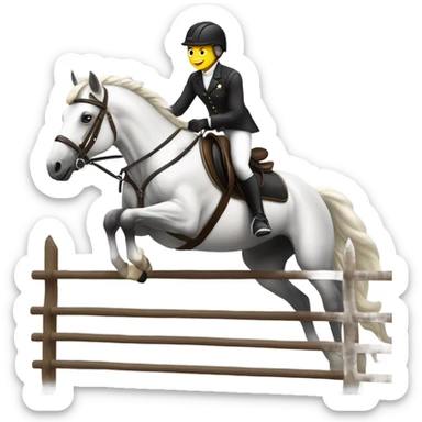 draw equitation  sticker