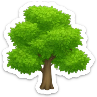 arbres dans une poubelle sticker