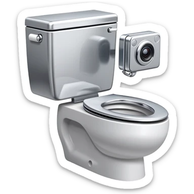 toilet with camera head, skibidi toilet sticker